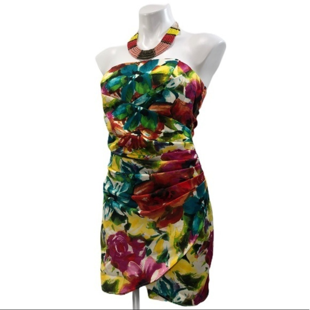Speecklers Bandeau/ Strapless Boned Fanned Dress